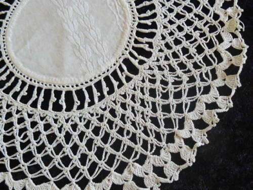 VINTAGE FINE HAND CROCHETED COTTON JUG COVER