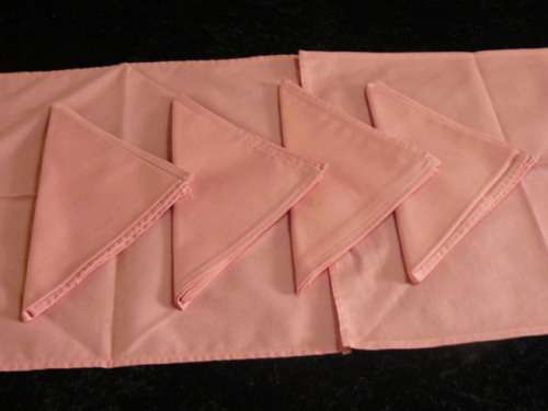 SERVIETTES COTTON PINK X 6