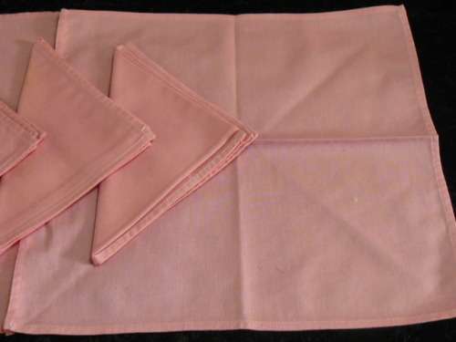 SERVIETTES COTTON PINK X 6