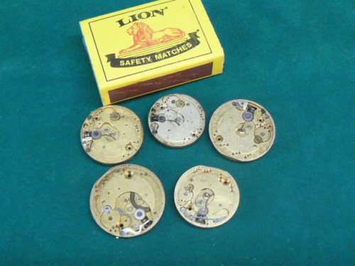 POCKET WATCH MOVEMENTS SOLD AS SPARES OR REPAIR