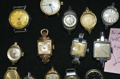 Lot 3 ladies vintage watches for spares
