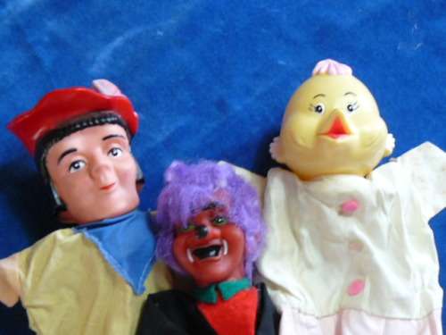 VINTAGE HAND PUPPETS X 3