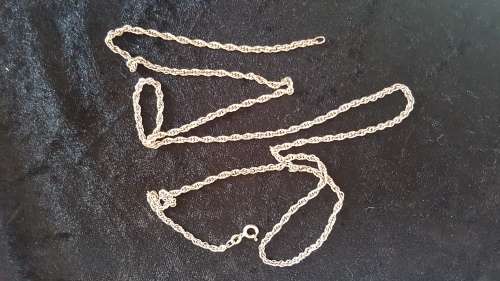 Very long 75cm rope chain 925 silver