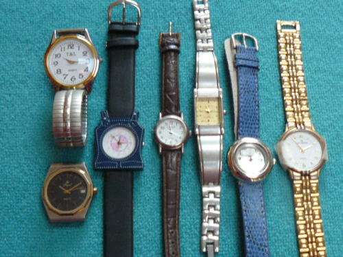 QUARTZ WATCHES SOLD AS SPARES SOME ONLY NEED A BATTERY