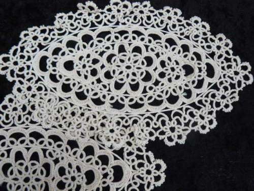 TATTING DOILIES X 2