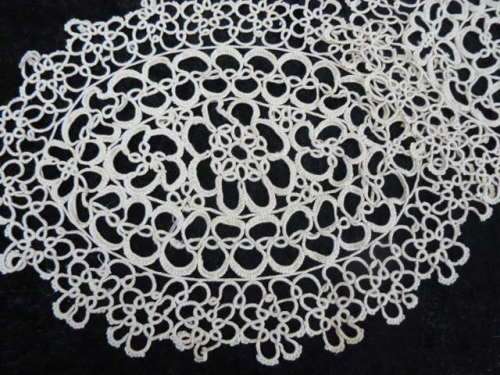 2 X TATTING DOILIES