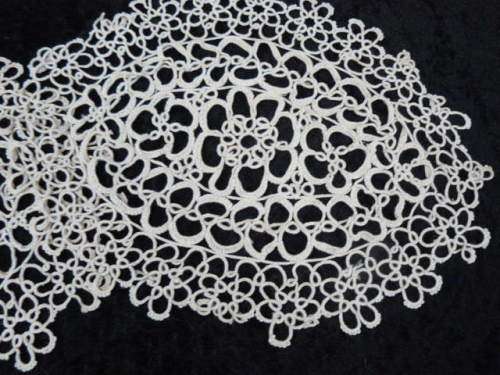 2 X TATTING DOILIES