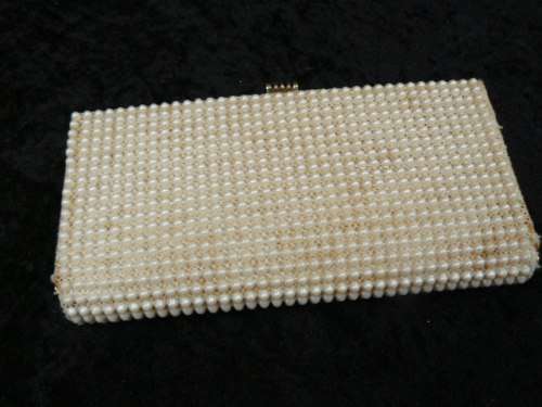 Stunning made in England BEADDED CLUTCH BAG VINTAGE