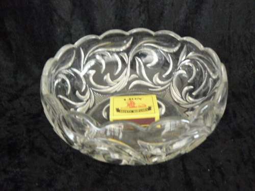 SOWERBY GLASS SNACK DISH 18 CM DIAMETER