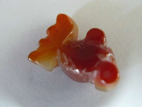 SEMI PRECIOUS STONE GOLD FISH CUTE GOOGLY EYES