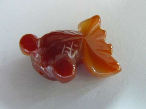 SEMI PRECIOUS STONE GOLD FISH CUTE GOOGLY EYES