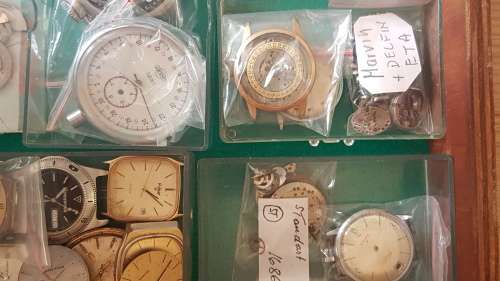 one large draw full of assorted watch spares as per pictures Lovely lot !!!!!!!