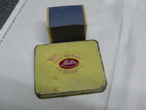 LIONS MATCH BOXES VINTAGE STILL FULL AND MILLS SPECIAL CIGARETTE TIN