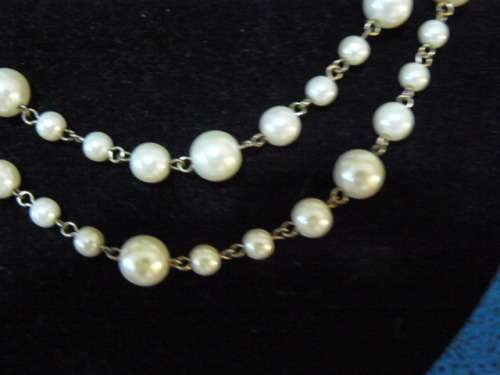 LONG STRAND FOUX PEARL NECKLACE