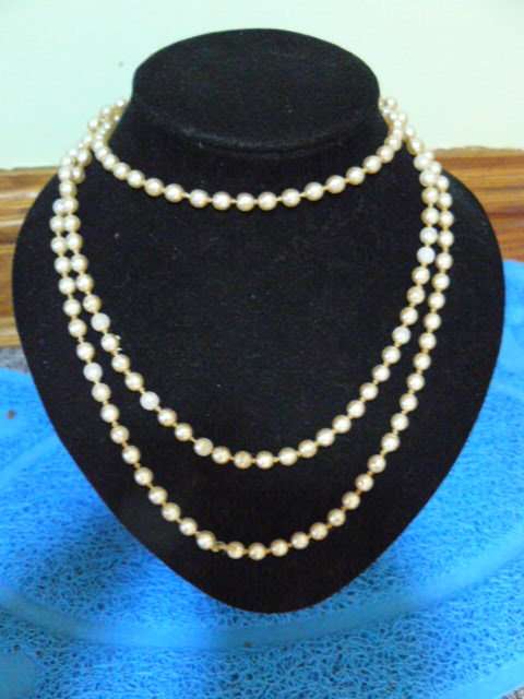 FOUX PEARL SINGLE STRAND NECKLACE 136 CM