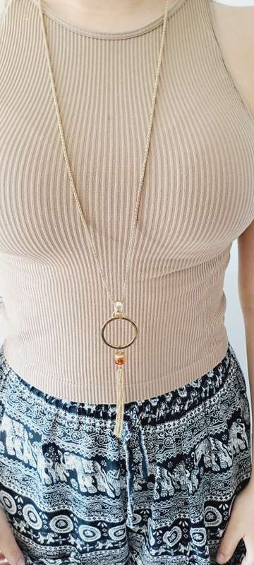 diffrent...ring on ring necklace