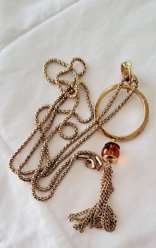 diffrent...ring on ring necklace
