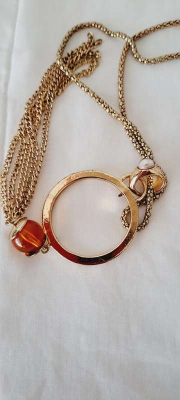 diffrent...ring on ring necklace