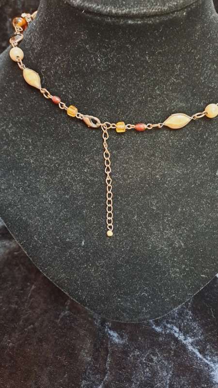 4 strand glass beaded necklace