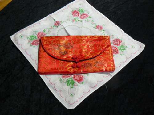 COTTON HANKIE AND CLUTCH OR MAKE UP BAG