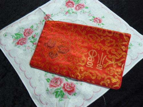 COTTON HANKIE AND CLUTCH OR MAKE UP BAG