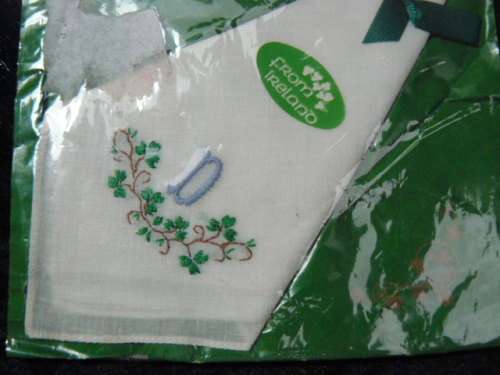 COTON EMBROYDERED COTTON HANKIE IRELAN