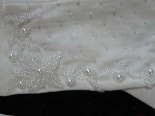 MOST STUNNING BEADDED GLOVES MED