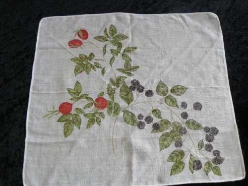 VINTAGE HANKIE, LITTLE BAG AND FREE GIFT