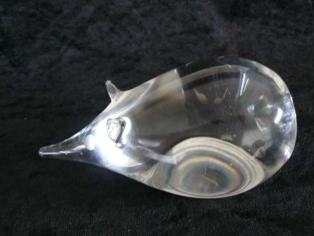 PAPER WEIGHT GLASS MOUSE