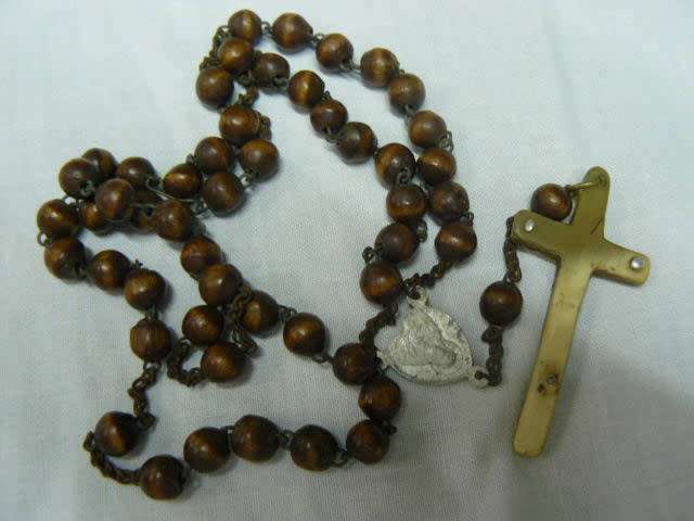 ROSARY WITH WOODEN BEADS
