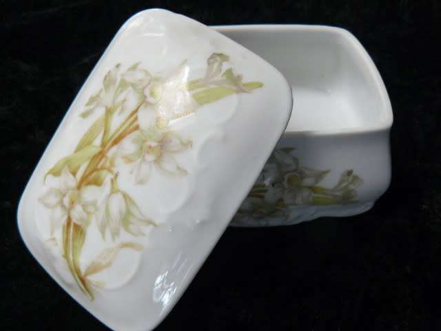 VERY CUTE AUSTRIAN MORITZ ZDEKAUER MAD BETWEEN 1884 - 1909 TRINKET BOX