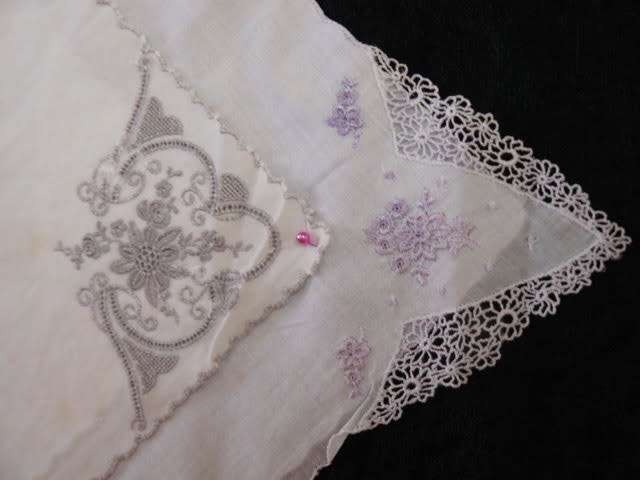 2 VERY FINE VINTAGE COTTON HANKIES