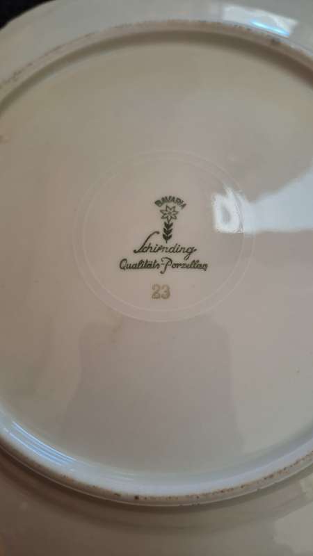 Gorgeous Bavaria Schirnding 1949-1956 porcelain Trio