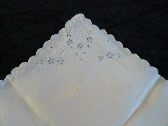 VINTAGE COTTON HANKIES X 3