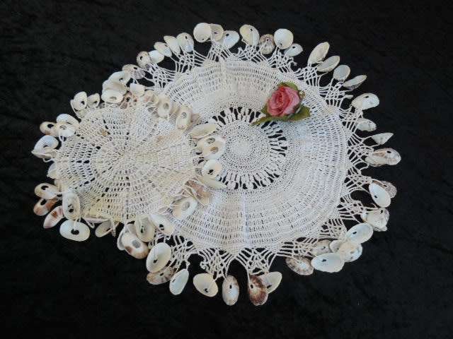 2 x JUG COVERS WITH SHELLS