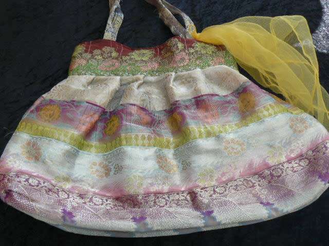 BAG WITH VINTAGE FAIRY SCARVE