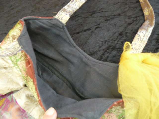 BAG WITH VINTAGE FAIRY SCARVE