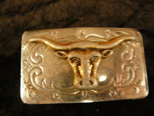 BUFFALO METAL BELT BUCKLE