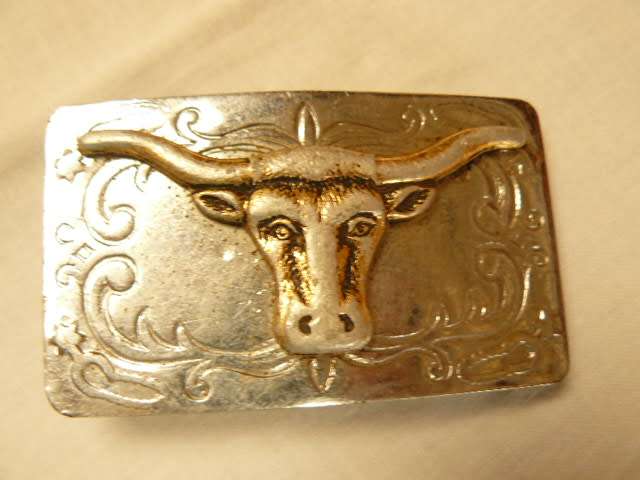 BUFFALO METAL BELT BUCKLE