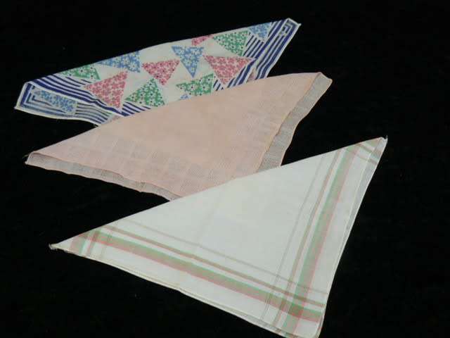 VINTAGE COTTON HANKIS X3