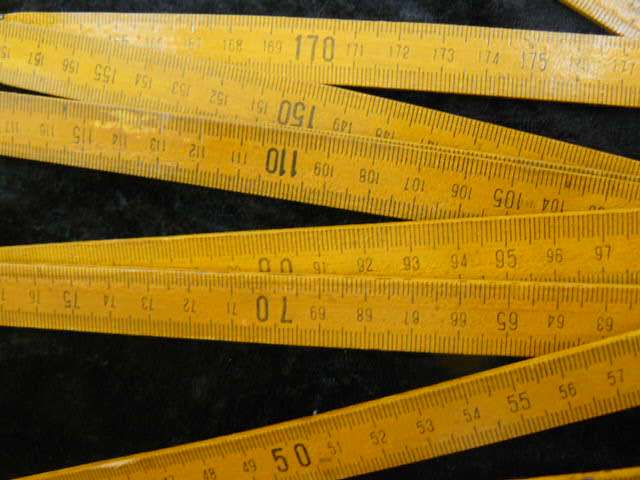 VINTAGE OLD WOODEN RULER