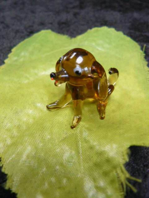 MINIATURE MORANO GLASS PUPPY REDUCED