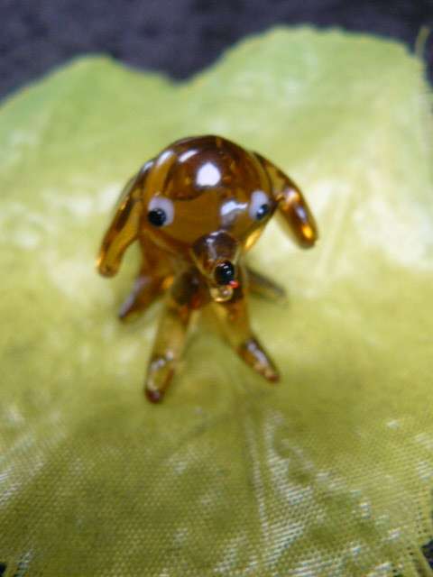 MINIATURE MORANO GLASS PUPPY REDUCED