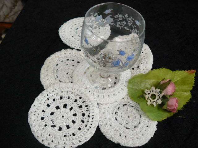 HAND CROCHETED COASTERS