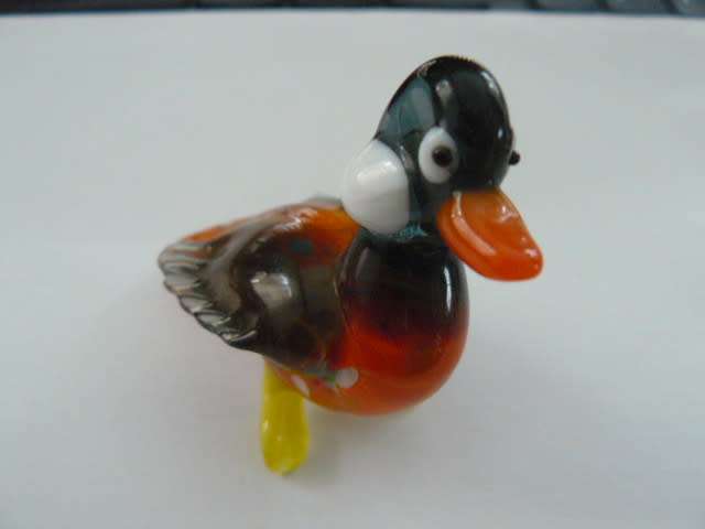 MURANO GLASS BIRD - DUCK LOVELY