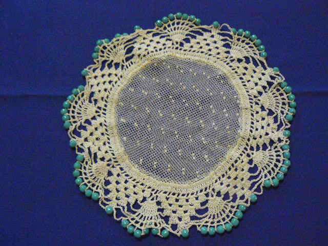 JUG COVER VINTAGE BEADED WITH NET