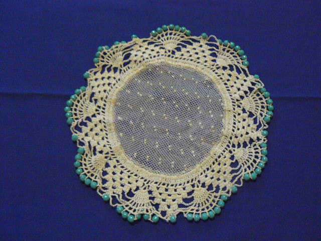 JUG COVER VINTAGE BEADED WITH NET