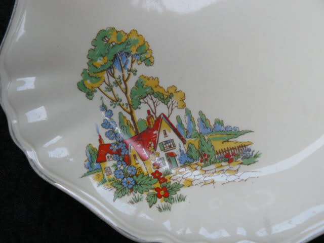 J&G MEAKING PORCELAIN PLATE ENGLAND SUNSHINE