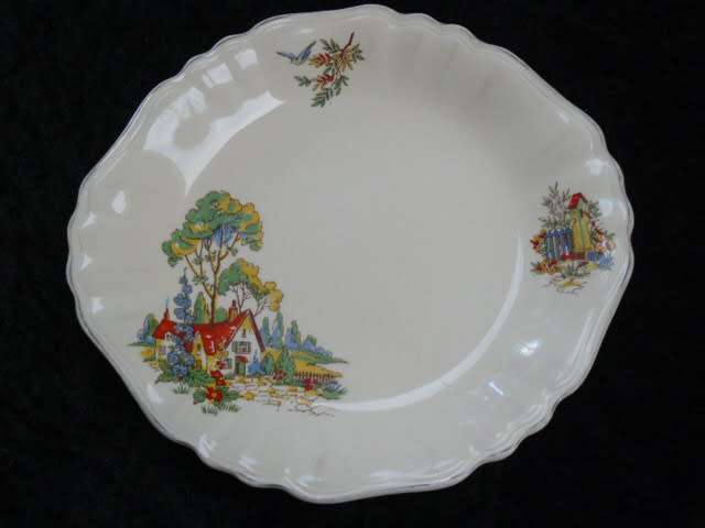 J&G MEAKING PORCELAIN PLATE ENGLAND SUNSHINE