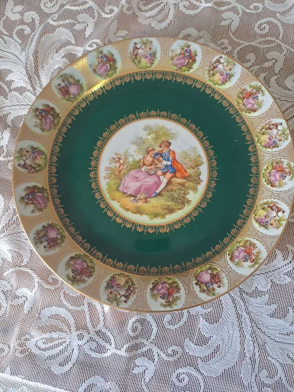 Imperial Bavaria 32cm diam hand painted Fragonard platter STUNNING!!!!!!!
